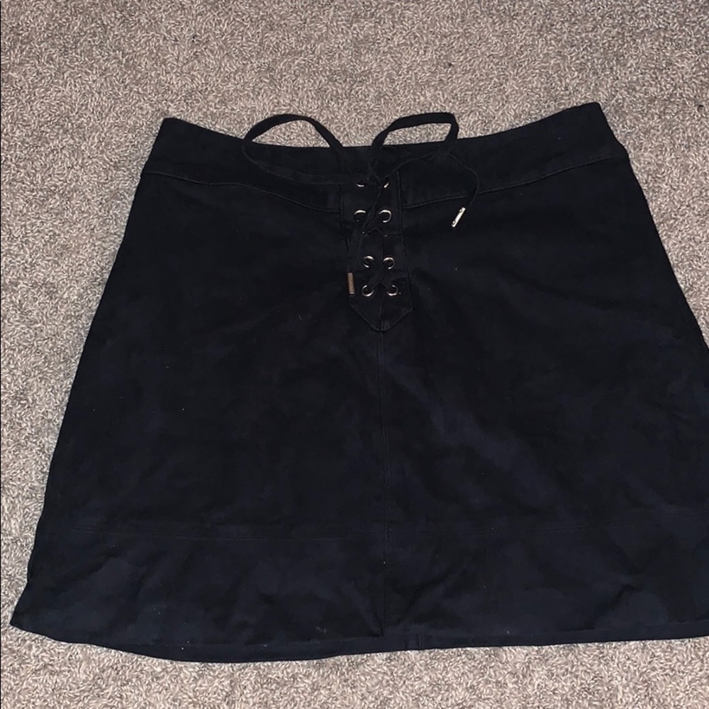 Abercrombie Black Suede Skirt!